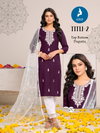 Titli 2 By Kaya Rayon Slub Kurti With Bottom Dupatta Orders In India